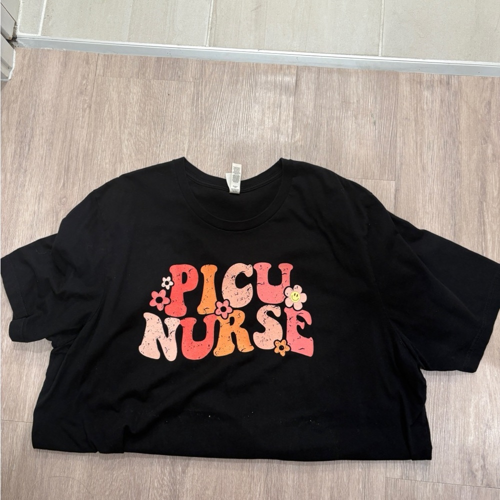 Custom PICU nurse shirts from Etsy